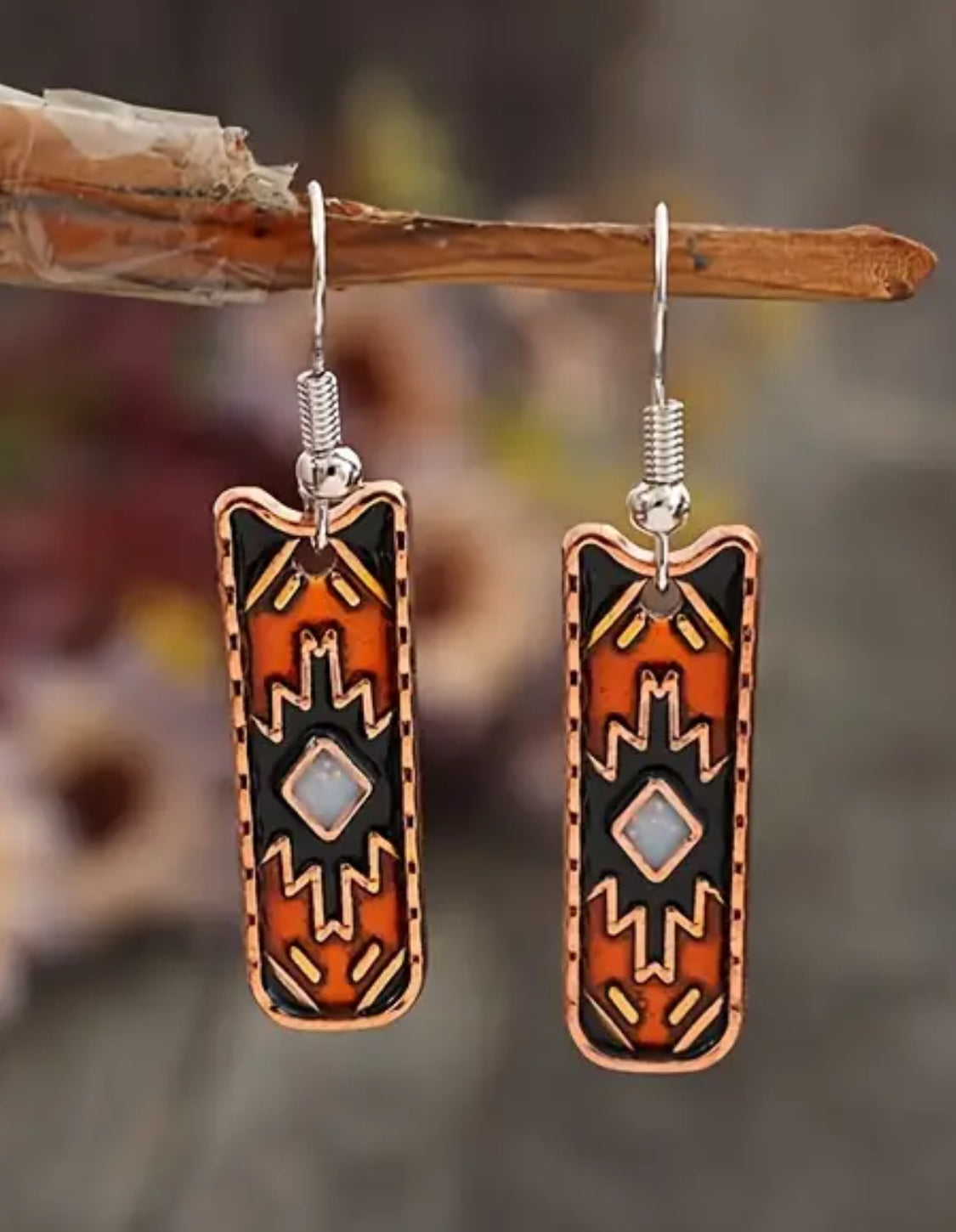 Aztec earrings