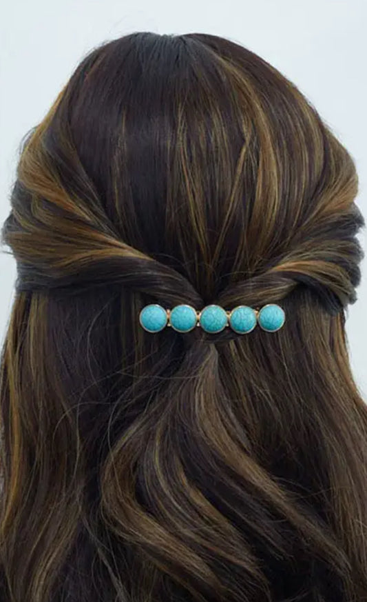 Turquoise hair clip