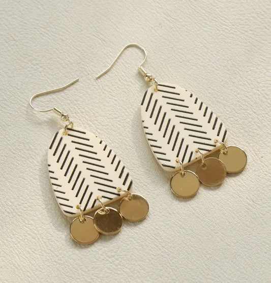 Acrylic dangle earrings