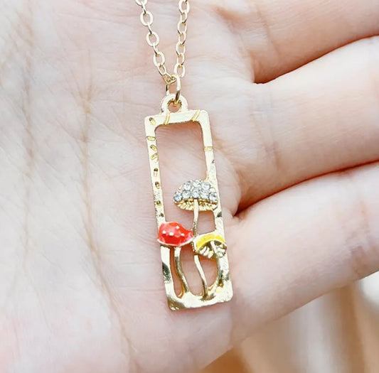 Mushroom necklace