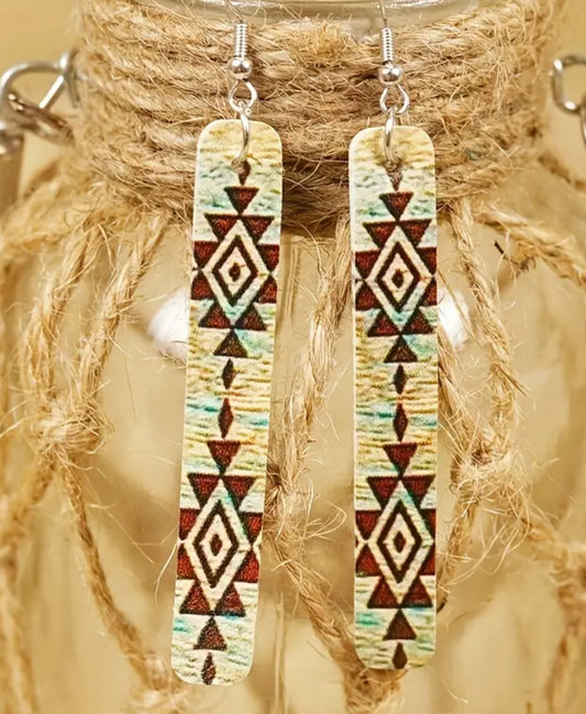 Leather clay earrings