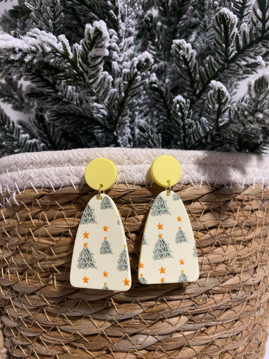 Chrismtas acrylic drop earrings